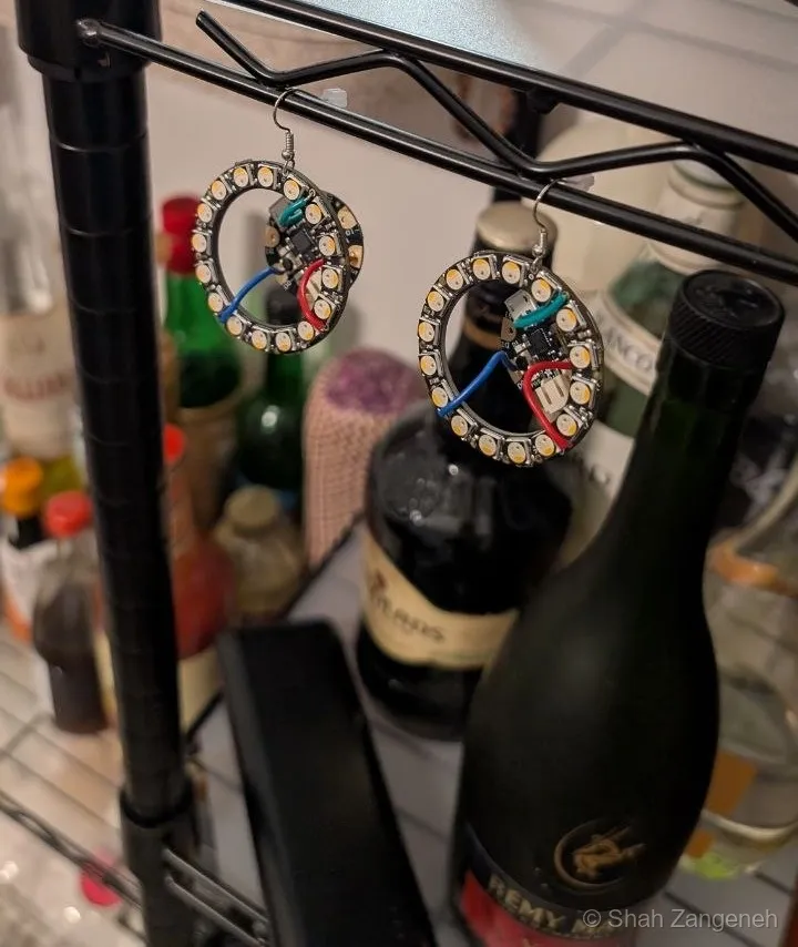 The two pendants on my bar rack